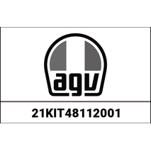 AGV / エージーブ KIT VISOR & SUN VISOR MECHANISM + PAINTED COVERS FLUID, BLACK | 21KIT48112-001, agv_21KIT48112-001 - AGV / エージーブイヘルメット