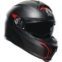 AGV / エージーブ TOURMODULAR E2206 MULTI MPLK, FREQUENCY MATT GUNMETAL/RED | 211251E2OY-005, agv_211251E2OY-005_XXL - AGV / エージーブイヘルメット