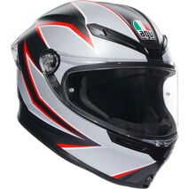 AGV / エージーブ K6 S E2206 MPLK FLASH MATT BLACK/GREY/RED | 2118395001007005, agv_2118395001-007_XL - AGV / エージーブイヘルメット