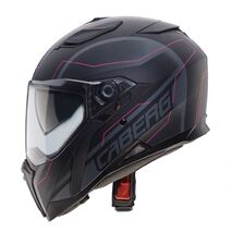 Caberg JACKAL SUPRA Full Face Helmet, MATT BLACK/ANTHRACITE/PINK | C2NB00G5, cab_C2NB00G5M - Caberg / カバーグヘルメット