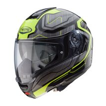 Caberg LEVO FLOW Flip Up Helmet, BLACK/ANTHRACITE/YELLOW FLUO | C0GB00C1, cab_C0GB00C1XXL - Caberg / カバーグヘルメット