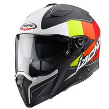 Caberg JACKAL IMOLA Full Face Helmet, MATT BLACK/MULTI FLUO/WHITE | C2ND00I1, cab_C2ND00I1XXL - Caberg / カバーグヘルメット