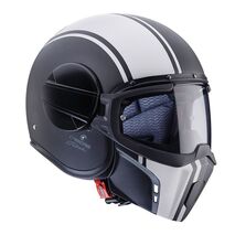 Caberg GHOST LEGEND JET Helmet, MATT BLACK/WHITE | C4FC00A6, cab_C4FC00A6XL - Caberg / カバーグヘルメット