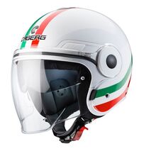 Caberg UPTOWN CHRONO Open Face Helmet, ITALIA WHITE/GREEN/RED | C6GE00A8, cab_C6GE00A8XXL - Caberg / カバーグヘルメット