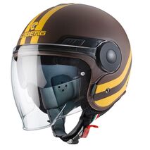 Caberg UPTOWN CHRONO Open Face Helmet, MATT BROWN/YELLOW | C6GE00H6, cab_C6GE00H6XXL - Caberg / カバーグヘルメット
