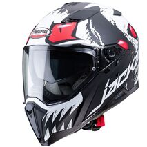Caberg キャバーグ ジャッカル ダークサイド ヘルメット ブラック ホワイト レッド | C2NE00H2, cab_C2NE00H2_XS - Caberg / カバーグヘルメット