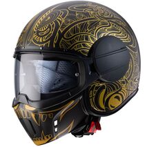 Caberg カベルグ ゴースト マオリ ヘルメット ブラックゴールド | C4FH0097, cab_C4FH0097_2XL - Caberg / カバーグヘルメット