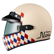 NEXX / ネックス フルフェイス ヘルメット Garage X.G100 Check-Mate Cream | 01XGF09319966, nexx_01XGF09319966-L - Nexx / ネックス ヘルメット