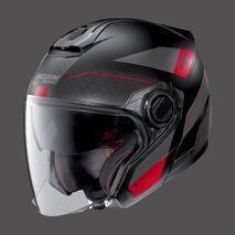 Nolan / ノーラン ジェットヘルメット N40 5 Pivot N-com レッドフラットブラック | N45000526025, nol_N450005260259 - Nolan / ノーラン & エックスライトヘルメット