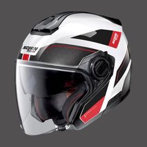 Nolan / ノーラン ジェットヘルメット N40 5 Pivot N-com レッド ブラック ホワイト | N45000526027, nol_N450005260279 - Nolan / ノーラン & エックスライトヘルメット