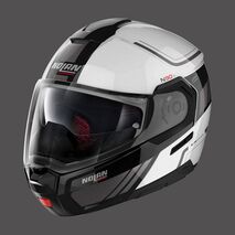 Nolan / ノーラン モジュラーヘルメット N90 3 Voyager N-com メタルホワイト ブラック | N93000521017, nol_N930005210179 - Nolan / ノーラン & エックスライトヘルメット