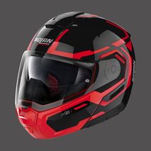 Nolan / ノーラン モジュラーヘルメット N90 3 Driller N-com グロッシーブラックレッド | N93000531025, nol_N930005310259 - Nolan / ノーラン & エックスライトヘルメット