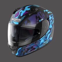 Nolan / ノーラン フルフェイスヘルメット N60 6 Foxtrot N-com ブルー パープル ブラック | N66000591035, nol_N66000591035X - Nolan / ノーラン & エックスライトヘルメット