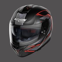 Nolan / ノーラン フルフェイスヘルメット N80 8 Thunderbolt N-com レッド ブラックマット | N88000592027, nol_N88000592027X - Nolan / ノーラン & エックスライトヘルメット