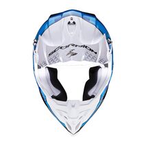 Scorpion / スコーピオン Scorpion / スコーピオン Vx-16 Evo Air Gem Helmet White Bl | 146-201-74, sco_146-201-74-07 - Scorpion / スコーピオンヘルメット