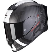 Scorpion / スコーピオン Exo フルフェイスヘルメット R1 Carbon Air Mg ブラックホワイト | 10-344-227, sco_10-344-227_S - Scorpion / スコーピオンヘルメット