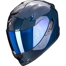 Scorpion / スコーピオン Exo フルフェイスヘルメット Exo-1400 Carbon Air ソリッドブルー | 14-261-02, sco_14-261-02_M - Scorpion / スコーピオンヘルメット