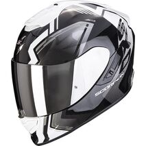 Scorpion / スコーピオン Exo フルフェイスヘルメット 1400 Air Corsa ブラックホワイト | 14-383-55, sco_14-383-55_L - Scorpion / スコーピオンヘルメット
