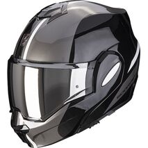 Scorpion / スコーピオン Exo モジュラーヘルメット Tech Forza ブラックシルバー | 18-392-58, sco_18-392-58_L - Scorpion / スコーピオンヘルメット