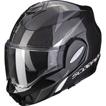 Scorpion / スコーピオン Exo モジュラーヘルメット Tech Carbon Top ホワイト | 18-397-55, sco_18-397-55_L - Scorpion / スコーピオンヘルメット