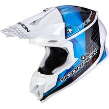Scorpion / スコーピオン Exo Offroad Helmet Vx-16 Air Gem ホワイトブルー | 46-201-74, sco_46-201-74_S - Scorpion / スコーピオンヘルメット