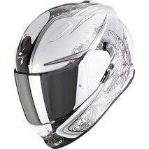 Scorpion / スコーピオン Exo フルフェイスヘルメット 491 Run ホワイト ブラック | 48-101-63, sco_48-101-63_S - Scorpion / スコーピオンヘルメット