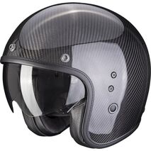 Scorpion / スコーピオン Exo ジェットヘルメット Belfast Evo Carbon ソリッドブラック | 78-261-03, sco_78-261-03_L - Scorpion / スコーピオンヘルメット