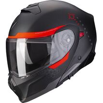 Scorpion / スコーピオン Exo モジュラーヘルメット 930 Shot ブラックレッド | 94-396-24, sco_94-396-24_S - Scorpion / スコーピオンヘルメット