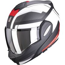 Scorpion / スコーピオン Exo モジュラーヘルメット Tech Trap ブラックレッド | 18-329-272, sco_18-329-272_L - Scorpion / スコーピオンヘルメット