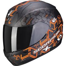Scorpion / スコーピオン Exo フルフェイスヘルメット 390 Cube ブラックオレンジ | 39-356-168, sco_39-356-168_L - Scorpion / スコーピオンヘルメット