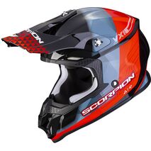 Scorpion / スコーピオン Exo Offroad Helmet Vx-16 Air Gem ブラックレッド | 46-201-24, sco_46-201-24_XL - Scorpion / スコーピオンヘルメット