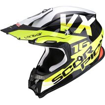 Scorpion / スコーピオン Exo Offroad Helmet Vx-16 Air X Turn ブラック フルオイエロー | 46-332-229, sco_46-332-229_L - Scorpion / スコーピオンヘルメット