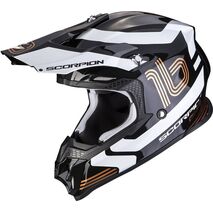 Scorpion / スコーピオン Exo Offroad Helmet Vx-16 Air Tub ブラック ゴールド | 46-377-61, sco_46-377-61_XL - Scorpion / スコーピオンヘルメット