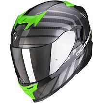 Scorpion / スコーピオン Exo フルフェイスヘルメット 520 Air Shade ブラックグリーン | 72-350-69, sco_72-350-69_XS - Scorpion / スコーピオンヘルメット