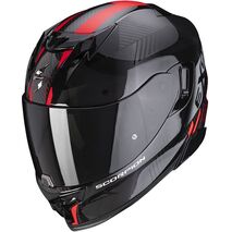 Scorpion / スコーピオン Exo フルフェイスヘルメット 520 Air Laten ブラックレッド | 72-358-24, sco_72-358-24_XS - Scorpion / スコーピオンヘルメット