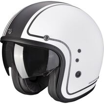 Scorpion / スコーピオン Exo ジェットヘルメット Belfast Evo Retrol ホワイト シルバー | 78-372-295, sco_78-372-295_S - Scorpion / スコーピオンヘルメット