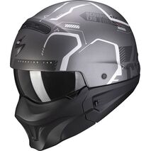 Scorpion / スコーピオン Exo モジュラーヘルメット Combat Evo Ram グレー シルバー | 85-337-278, sco_85-337-278_L - Scorpion / スコーピオンヘルメット