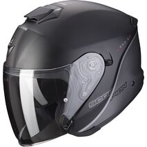 Scorpion / スコーピオン Exo ジェットヘルメット S1 Essence ブラックシルバー | 88-391-159, sco_88-391-159_M - Scorpion / スコーピオンヘルメット