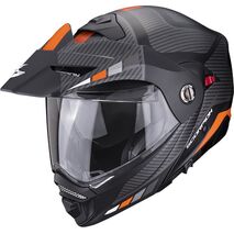 Scorpion / スコーピオン Exo モジュラーヘルメット Adx-2 Camino ブラックオレンジ | 89-399-304, sco_89-399-304_L - Scorpion / スコーピオンヘルメット