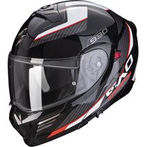 Scorpion / スコーピオン Exo モジュラーヘルメット 930 Navig ブラックレッド | 94-368-238, sco_94-368-238_L - Scorpion / スコーピオンヘルメット