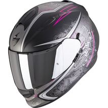 Scorpion / スコーピオン Exo フルフェイスヘルメット 491 Run ブラックマット ピンク | 48-101-179, sco_48-101-179_XS - Scorpion / スコーピオンヘルメット
