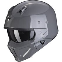 Scorpion / スコーピオン Exo モジュラーヘルメット Covert X Solid Cement グレー | 86-100-253, sco_86-100-253_XL - Scorpion / スコーピオンヘルメット