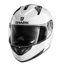Shark / シャーク フルフェイスヘルメット RIDILL BLANK ホワイト アズール/WHU | HE0500WHU, sh_HE0500EWHUXS - SHARK / シャークヘルメット