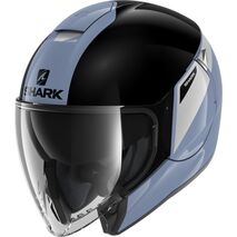 Shark / シャーク オープンフェイスヘルメット CITYCRUISER KARONN シルバー シルバー ブラック/SSK | HE1936SSK, sh_HE1936ESSKXS - SHARK / シャークヘルメット