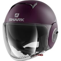 Shark / シャーク オープンフェイスヘルメット NANO STREET NEON MAT パールl シルバー パールl/PSP | HE2840PSP, sh_HE2840EPSPXS - SHARK / シャークヘルメット