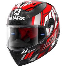 Shark / シャーク フルフェイスヘルメット RACE-R PRO カーボン ZARCO SPEEDBLOCK カーボン レッド ホワイト/DRW | HE8659DRW, sh_HE8659EDRWXS - SHARK / シャークヘルメット