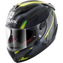 Shark / シャーク フルフェイスヘルメット RACE-R PRO カーボン ASPY カーボン アンスラサイト イエロー/DAY | HE8661DAY, sh_HE8661EDAYXS - SHARK / シャークヘルメット