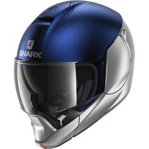 Shark / シャーク モジュラーヘルメット EVOJET DUAL BLANK Mat シルバー ブルー シルバー/SBS | HE8806SBS, sh_HE8806ESBSXS - SHARK / シャークヘルメット