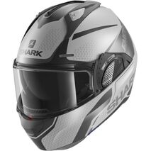 Shark / シャーク モジュラーヘルメット EVO GT ENCKE MAT シルバー アンスラサイト ブラック/SAK | HE8915SAK, sh_HE8915ESAKXS - SHARK / シャークヘルメット