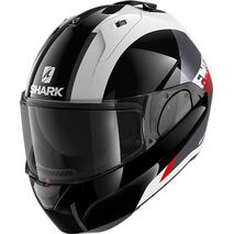 Shark / シャーク モジュラーヘルメット EVO ES ENDLESS ホワイト ブラック レッド/WKR | HE9806WKR, sh_HE9806EWKRXS - SHARK / シャークヘルメット